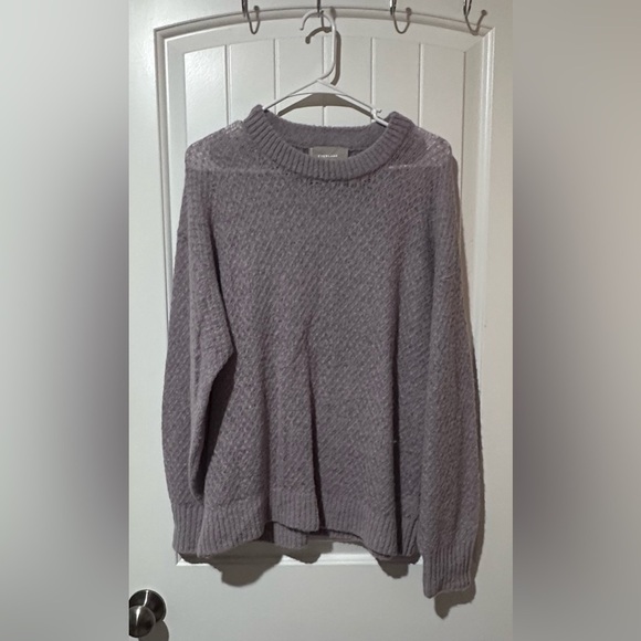Everlane Sweaters - Everlane Gray Crew Neck Sweater Classic Knit Alpaca Wool